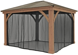 Westmann Mesh Moskitonetz für Pavillon Devon 1214 | Schwarz