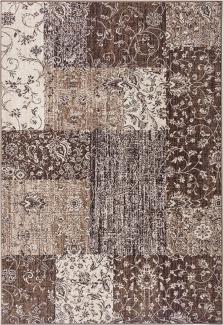 Kurzflor Teppich Kirie Taupe - 80x150x0,9cm