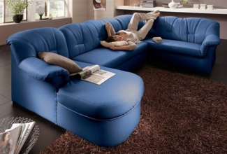 DOMO collection Wohnlandschaft Papenburg, zeitlose Rückensteppung, elegante Formensprache, U-Form, in großer Farbvielfalt, wahlweise mit Bettfunktion