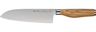 WMF Santokumesser Grand Wood, 18 cm, Olivenholzgriff, handgeschmiedeter Spezialklingenstahl