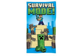 Minecraft-Abenteuer Strandtuch – Weiches Badetuch im Pixel-Design, 70cm x 140cm