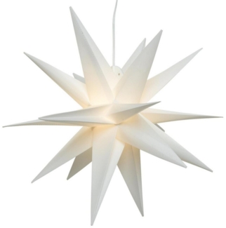 MARELIDA LED-Stern für außen Weihnachtsstern 3D Outdoor Leuchtstern 40cm mit Kabel für Innen/Außen, LED Classic, warmweiß (2100K bis 3000K)