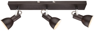 Deckenleuchte, Metall, braun, goldfarben, Spots Beweglich