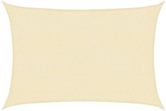 vidaXL Sonnensegel 160 g/m² Creme 2x3 m HDPE 311172