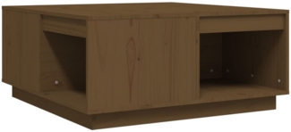 Couchtisch, Sofatisch Honigbraun 80x81x36,5 cm Massivholz Kiefer