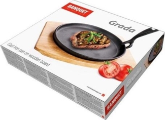 Pan Banquet Gusseiserne Bratpfanne GRADA mit Tablett
