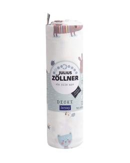 Jersey Decke Crazy Animals, 70x70 cm