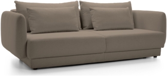 Selsey 'Floselia' 3-Sitzer Schlafsofa mit Bettkasten, Hellbraun