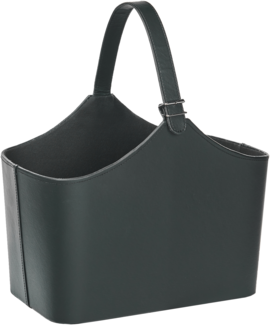 Aufbewahrungskorb ELAM Kunstleder Graphitgrau