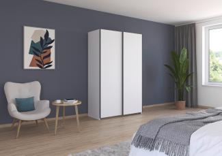 rauch Kleiderschrank, Schwebetürenschrank KRONACH, 2-türig, Alpinweiß, 131 x 210 x 59 cm