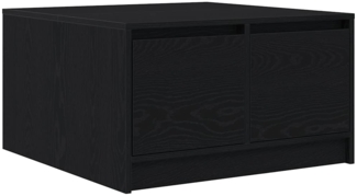 vidaXL Couchtisch mit Schubladen Schwarz Eichen-Optik 70,5x70x40 cm 3328409