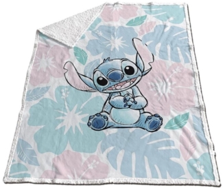 Lilo & Stitch Fleecedecke 130x170 cmSherpa Kuschelige Disney-Decke für Kinderzimmer