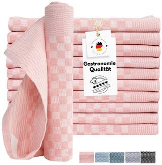 Carpe Sonno Geschirrtuch Grubentuch 100% Baumwolle Zwirn Qualität Allzwecktuch Küche Kochfest, (Spar-Set, 10-tlg, 10 Grubentücher), Gastro Geschirrhandtuch mit Aufhänger Must Have Wohnung Haushalt