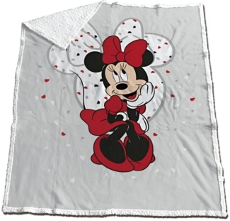 Wohndecke Disney Minnie Maus Coral Decke warme Kuscheldecke 130x170 cm, Disney