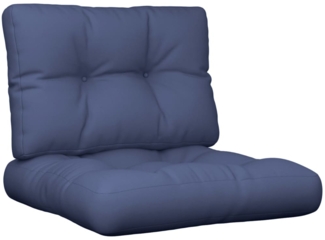 vidaXL Palettenkissen 2 Stk. Marineblau Stoff 378058