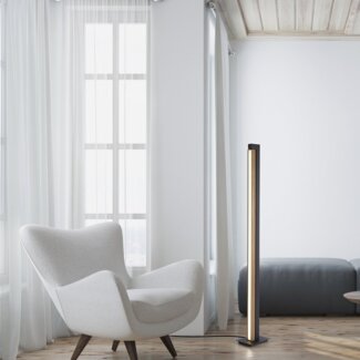 Paul Neuhaus 451-79 PURE-LINES LED Stehleuchte anthrazit Holz CCT