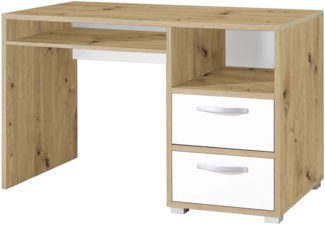 Schreibtisch >Melina< in Artisan Eiche - 125x75x70cm (BxHxT)