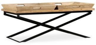 vidaXL Couchtisch Mangoholz Massiv 110 x 55 x 42 cm 244898