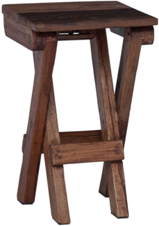 vidaXL Hocker Natur 30 x 30 x 48 cm Massivholz Altholz 42012399