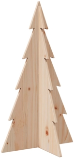 vidaXL Weihnachtsbaum Holz zum Schmücken 80 cm Massivholz Kiefer 858168