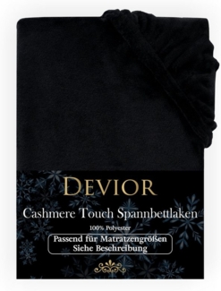 Devior Spannbettlaken Spannbetttuch Cashmere Touch Bettlaken Flausch Warm, Nicki, Gummizug: Rundumgummizug, Matratzen Bezug bis 22cm Matratzenhöhe Kuschelig Flauschig