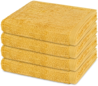 Ross Premium 4 tlg. Frottier-Set - 4 X Handtuch (50 X 100cm) - 500 - Safran