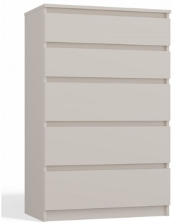 Selsey 'Malwa' Kommode mit fünf Schubladen, weiß, ca. 110 x 70 x 40 cm