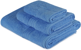 Handtuchset (3-teilig), 'Rainbow ', Blau