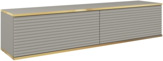 AX LIVING TV Hängeschrank Orkis MDF 135 135 cm Modern Funktional Grau