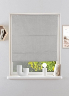 Rollo RIOLA, my home, verdunkelnd, ohne Bohren, freihängend, Klemmfix, Faltrollo in trendiger Leinenoptik NEUHEIT!