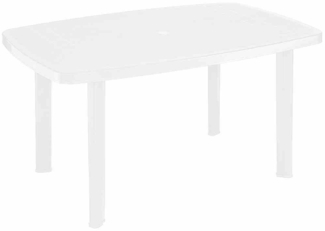 PROGARDEN Tampa+Faro SET 5-teilig weiß 4 x Klappsessel, 1 x Faro Tisch 140 x 90