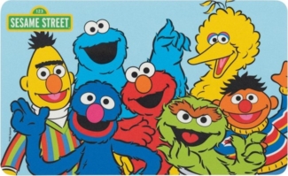 United Labels® Frühstücksbrett Sesamstraße Brettchen Frühstücksbrettchen Schneidebrettchen, Resopal