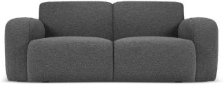 Micadoni Boucle Sofa Molino 2-Sitzer Boucle Dunkelgrau