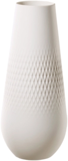 Villeroy & Boch Manufacture Collier Vase Carré 26 cm blanc - DS