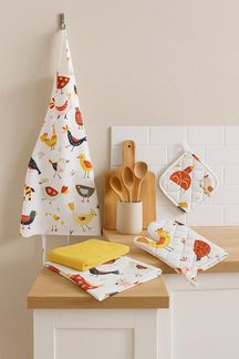 Egeria Geschirrtuch CHICK, (Set, 2-tlg), 2 x 40 x 60 cm