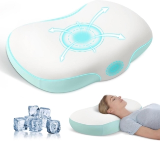 Memory Foam Nackenstützkissen Wolkenform Orthopädisch Schulterschmerzen Waschbar