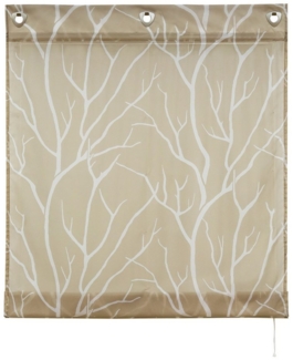 Joyswahl Raffrollo Tatjane, mit Hakenaufhängung, Voile Ösenrollo ohne Bohren Modern Vorhänge