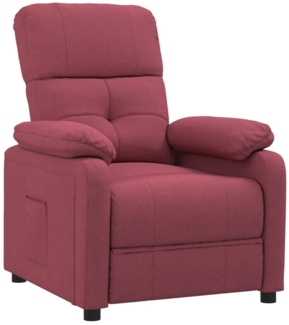 vidaXL Relaxsessel Weinrot Stoff 348278