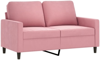 vidaXL 2-Sitzer-Sofa Rosa 120 cm Samt 359192