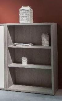 Regal Design-Office / Disegno , Holzwerkstoff , Grau , 81 x 119 x 35 cm