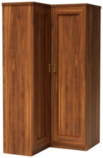 Lomadox Eckschrank TEORA-161 in Eiche Alteiche Kleiderstange Einlegeböden