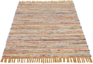 carpetfine Teppich Kelim Chindi, Wendeteppich, rechteckig, Höhe: 6 mm, handgewebt, Fleckerlteppich mit Fransen, auch vielen in Läufergrößen