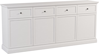 AX LIVING Große Kommode „Levantos K4D4S“ – 193 cm, Weiß Opal