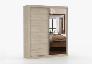 imoebel24 Schwebetürenschrank BELLA 03 183 cm - Sonoma / Sonoma