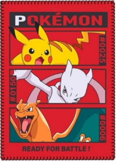 Pokemon Tagesdecke Bettdecke Fleecedecke Kuschelige 140x100 cm