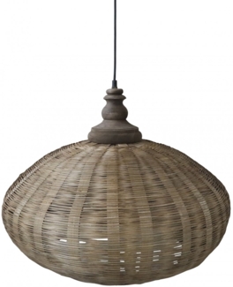 Chic Antique - Hängelampe Lampe D 62cm Geflochten Ratten Naturfarben 71130300