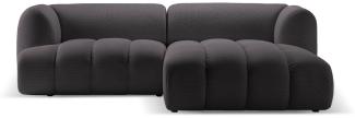 Micadoni Modulares Ecksofa Harry 3-Sitzer Rechts 3D-Stoff Espresso