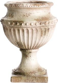 Blumenkübel DESKATI Keramik 33 cm Beige