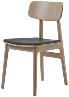 Stuhl >LIVO< (2er Set) (B/H/T: 46x82x54 cm) in natur aus Eiche - 46x82x54cm (BxHxT)