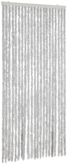 vidaXL Fliegenvorhang Grau 90x200 cm Chenille 377348